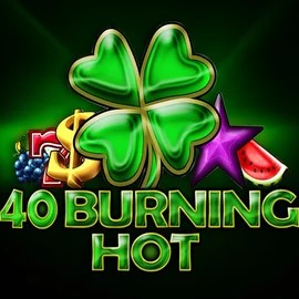 40 Burning Hot slot logo by Amusnet Interactive at Casinoly Casino