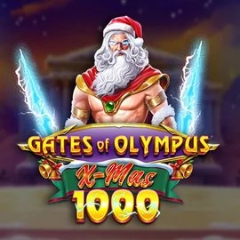 Gates of Olympus Xmas 1000 online game logo by Pragmatic Play on casinolycasino.eu