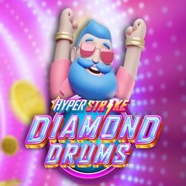 Hyper Strike Diamond Drums slot logo by Gameburger Studios at Casinoly Casino