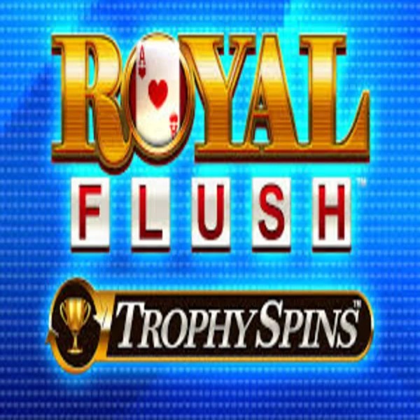 Royal Flush Trophy Spins slot logo by Greentube at Casinoly Casino