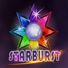 Starburst casino game by NetEnt – featured logo at Casinoly Casino